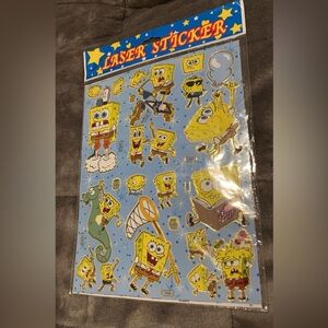💝FREE w/purchase💝 Brand 🆕 Laser Sticker SpongeBob Stickers 💖💖